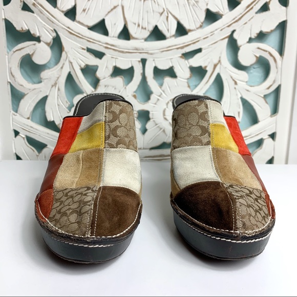 Coach Kieran Patchwork Logo Heels - Picture 2 of 7